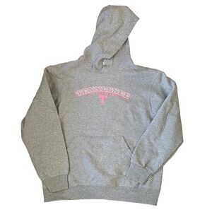 Fruit of the Loom Tennessee Volunteers Gray Pink Hoodie Sweatshirt Size Medium